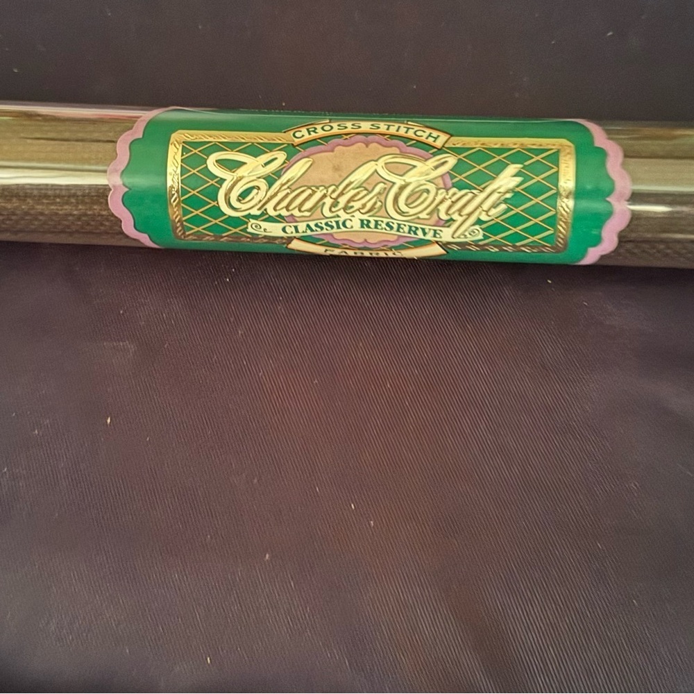 New Charles Craft Classic Reserve Black Cross Stitch Fabric 15" x 18